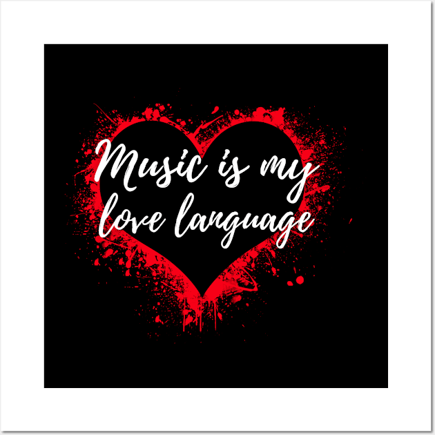 Music is My Love Language Wall Art by Crafty Mornings